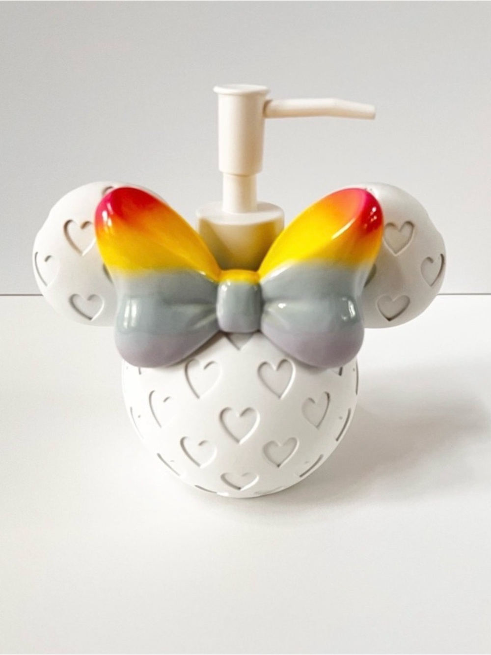 Mouse-Ears Soap Dispenser with Rainbow Bow